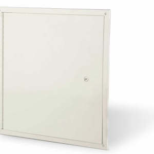 The Karp Access Door DSB-214SM is a surface-mounted universal flush access door that does not require framing, bracing, or notching and cutting of inner wall obstructions. The frame's single-piece construction prevents the unit from racking and allows the access door to sit perfectly within the frame and open to 175 degrees.