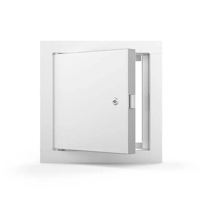 Acudor FB-5060 Fire Rated, Stainless Steel Access Door is an uninsulated, fire-rated, metal access door for walls and also has a self-closing and self-latching door mechanism.