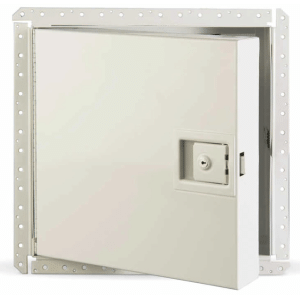 The KRP-350FR Access Door is an Insulated-rated Karp Access Door for Drywall Surfaces. It is a universal flush drywall access door with a drywall bead and a textured frame and bead.