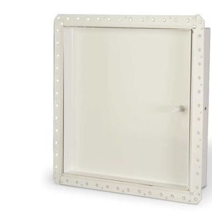 Karp RDW Access Door is a recessed access door with a drywall bead. The face of the door on the RDW Recessed Karp Access Door for Drywall Surfaces is recessed to receive a panel of drywall, providing a drywall finish that matches the texture of the surrounding drywall. The access door frame includes a drywall bead so that drywall cement can be applied to conceal the flange.