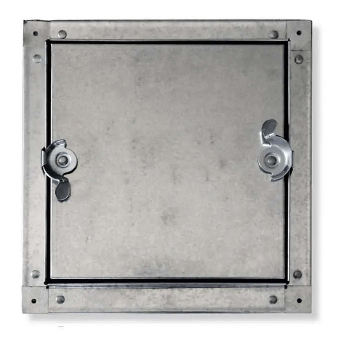 Acudor CDSS-6030 Duct Door easy access to sheet metal ducts by utilizing self-stick frame for easy installation. No Hinge on the door panel