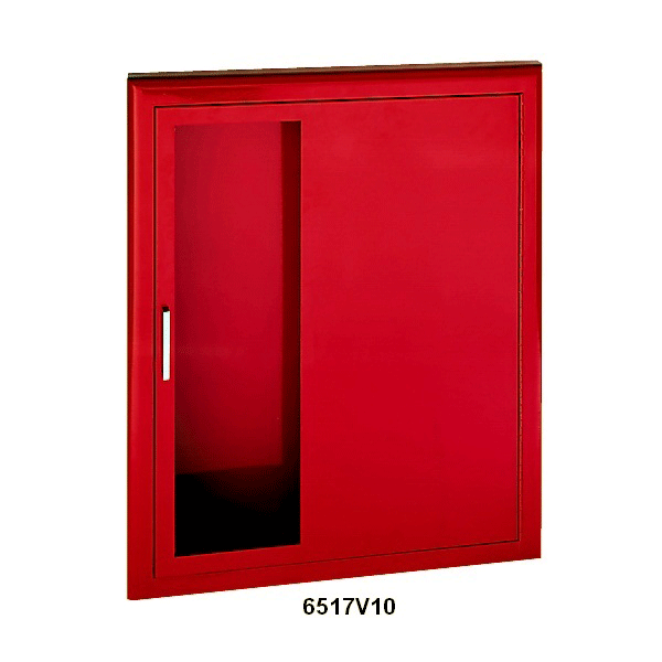 Crownline Steel Fire Department Valve Cabinet has a durable, corrosion-resistant steel cabinet to protect your fire hoses and extinguishers. Painted red with vertical duo door