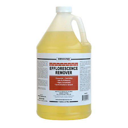 Efflorescence Remover removes efflorescence from EIFS, stucco, brick, stone, concrete, and masonry blocks and keeps efflorescence from migrating to the surface.