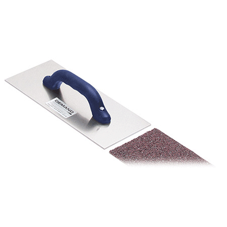 Aluminum plate hand rasp is 6" x 14" for quick, easy sanding of wall imperfections in EIFS, CI, and stucco applications. Adhesive-backed paper for easy replacement.