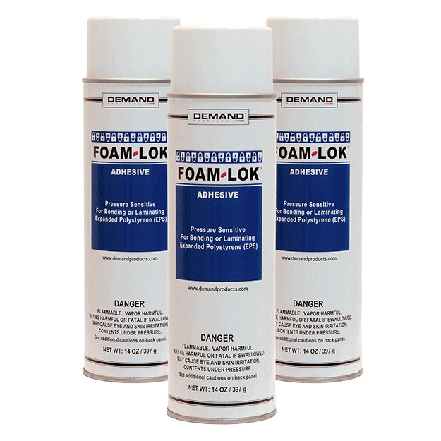 Foam-Lok Foam Spray Adhesive is a highly effective, water-resistant adhesive that bonds foam to wood, metal, fabric, and many other surfaces. Available in a spray can