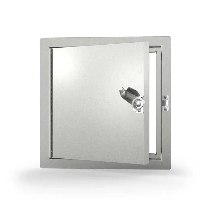Acudor HD-5070-F Duct Doors for have a hinged door panel and a closed cell neoprene gasketing between door and frame and also between frame and duct.