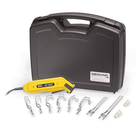 The Original Hot Knife Master Kit cuts both expanded & extruded foam clean, fast & accurate. Kit Includes: Hot Knife, Blades, Long Stop, Short Stop, and a hard plastic Case