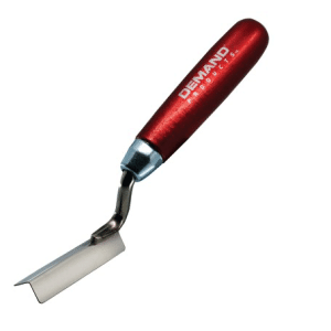 The outside EIFS corner edger trowel is made of stainless steel and designed for long-term use.
