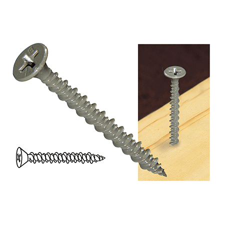 Wood or lite metal EIFS hi-low screws are recommended for ACQ and MCQ-treated wood