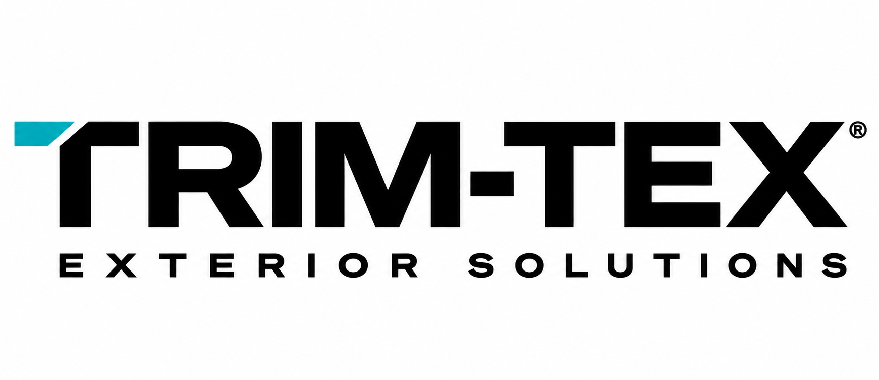 GRIM-TEX Exterior Solutions logo with bold black wordmark and a teal chevron on the left side.
